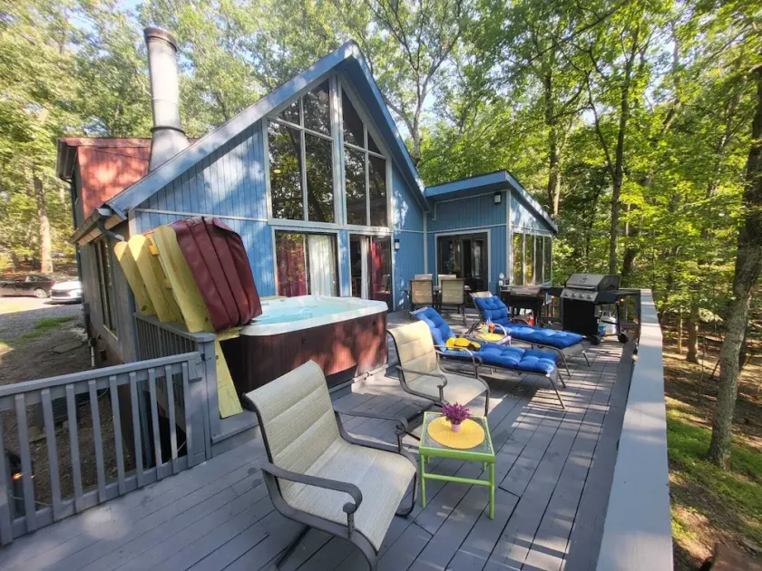 Cozy A-Frame Cabin  Hot Tub • Fireplace • Private Forest Escape”” - Image 1