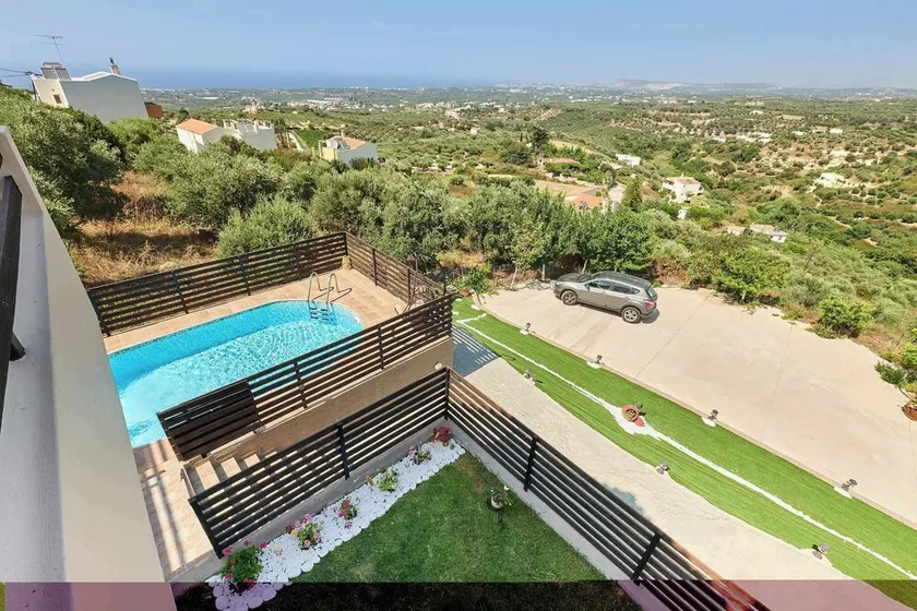 Exclusive Crete Villa Hill Top villa Private Pool Stunning Views 3 BDR Rethymno - Image 1