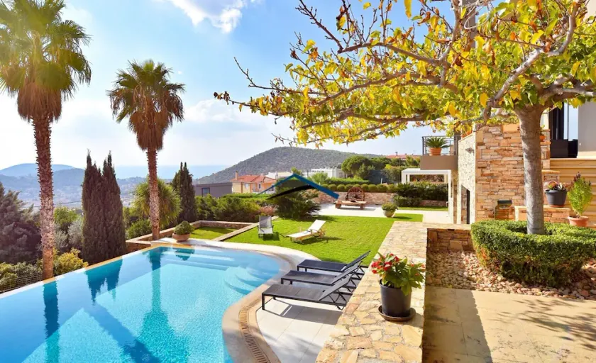 Luxurious and Stylish Villa Dionysus with a swimming pool & sea view - Image 1