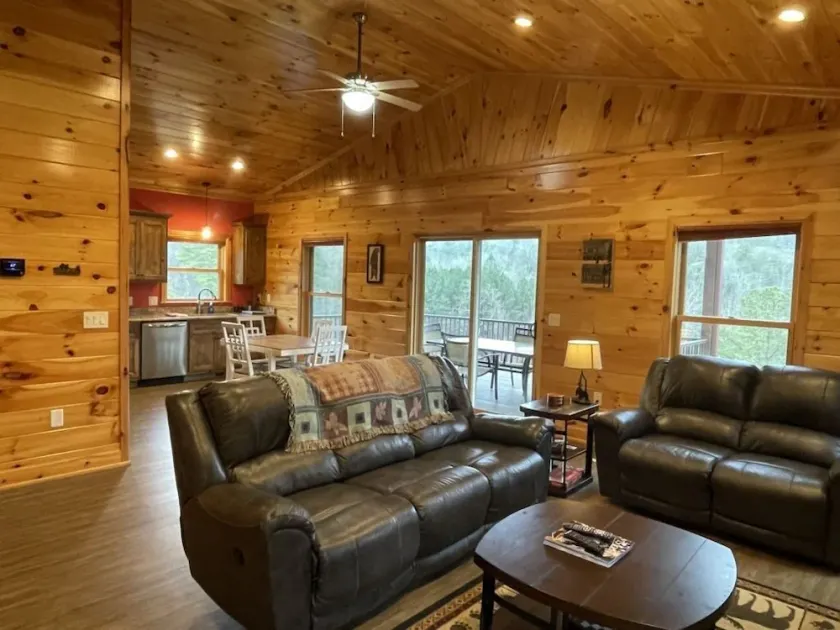 Charming cabin with an Amazing view! - pet and motorcycle friendly! 2 Bedroom Cabin by RedAwning - Image 1