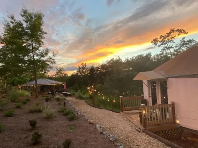Glamping Yurt + Luxury Bath at Serenity Ridge - Image 1