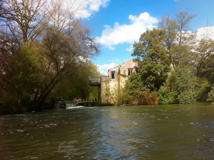 Idyllic Island Watermill Air Con Hot tub Boat Canoe Kayak Table Tennis - Image 1