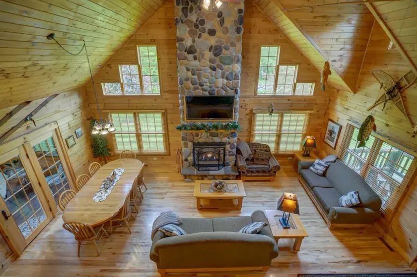 Log Cabin Lodge de Devil's Lake State Park, ski alpin, Cascade Mtn, Dells - Image 1