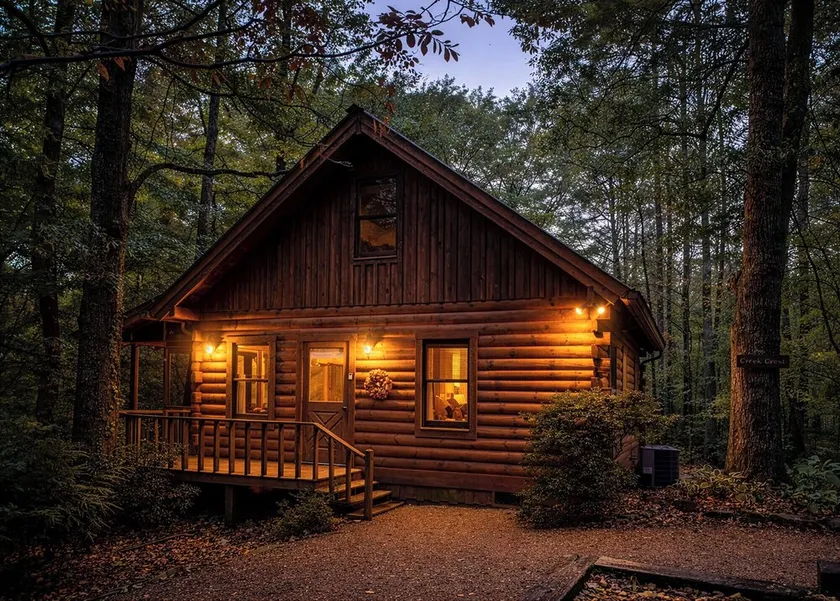 Creek Crest perfect log cabin Ocoee riverside lot - Image 1