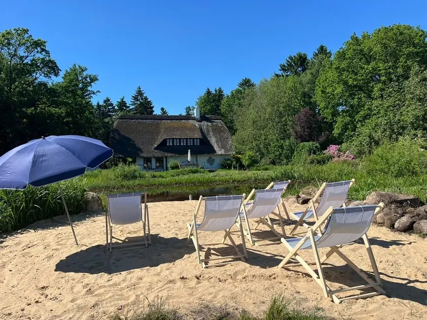 Thatched roof estate - sauna, whirlpool, lake & 15,000 m2 private garden | 10 pers. - Image 1
