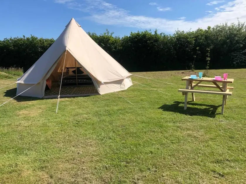 Crooked Oaks Bell Tent Glamping in North Devon - Image 1