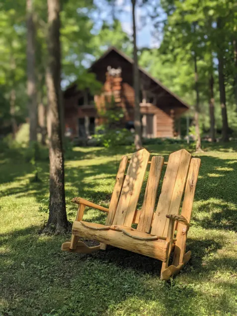 Secluded riverfront magic tucked deep in the woods.\" - Image 1