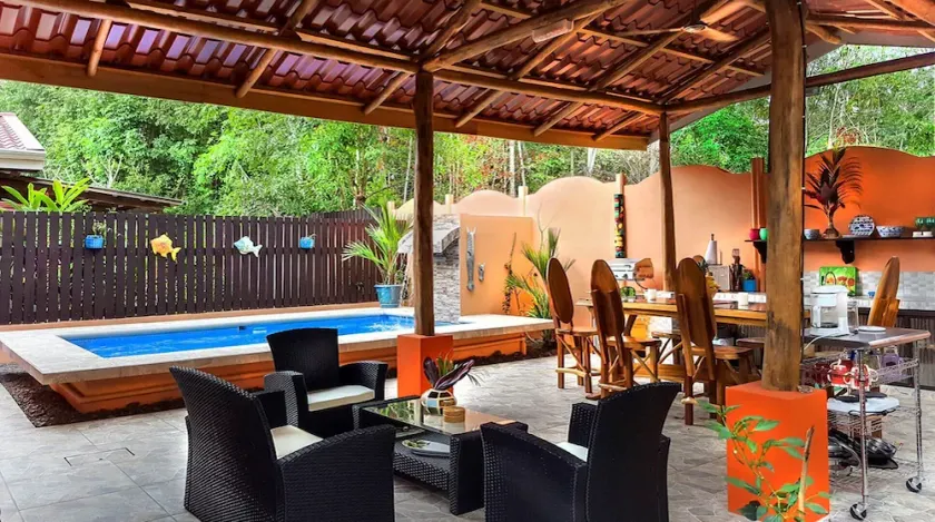 Walk to the Beach From your 2+ Bdrm Villa With Private Pool and outdoor Rancho! - Image 1