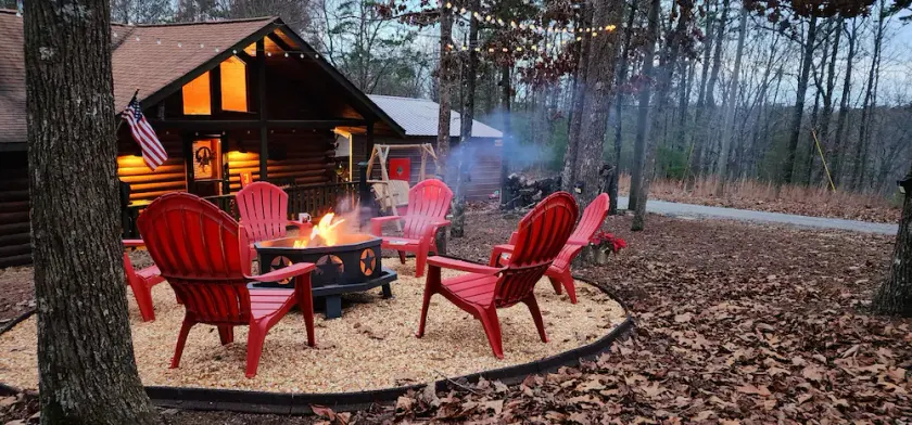 Charming Cabin with Game Room & Firepit - Image 1