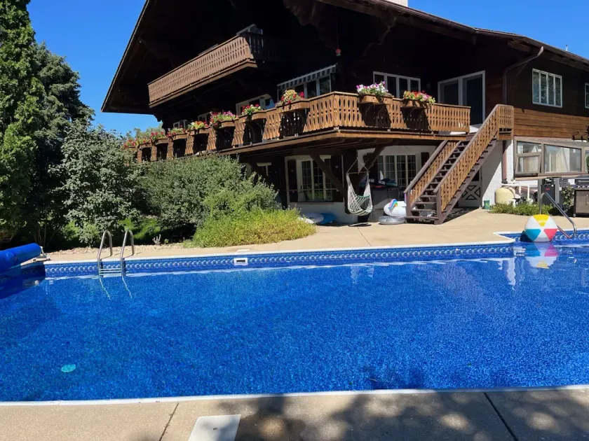 Authentic Swiss Chalet w/ private saltwater pool, sauna, grill, fire pit & more - Image 1