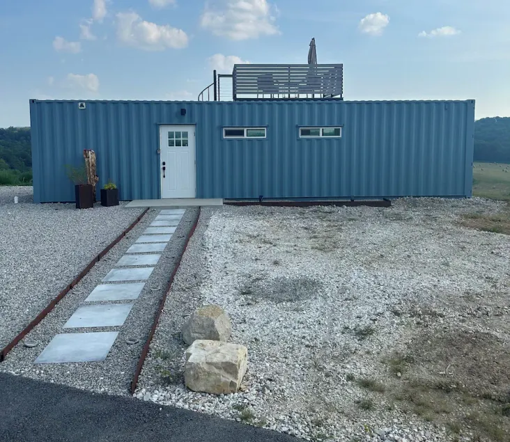Cozy Shipping Container Home with River View near Eureka Springs - Image 1