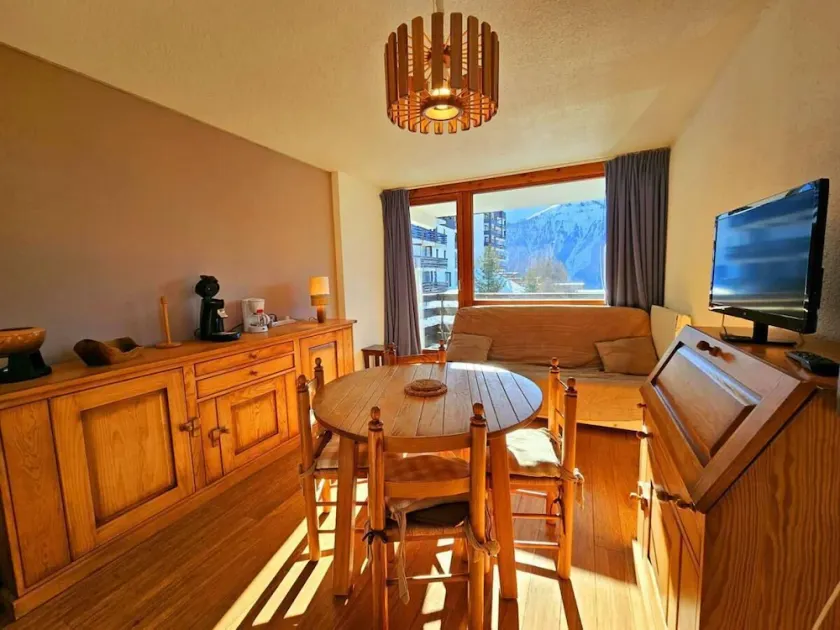 30m from ski slopes, 3rd floor, balcony, tv, ski locker, 30m², Peisey-Vallandry - Image 1