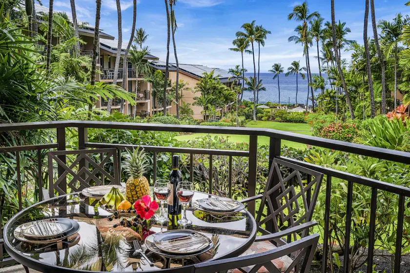 25% FRA. 1 br condo i Oceanfront kompleks, aircondition, pool / spa, fantastisk havudsigt. Kona Makai 4104 - Image 1