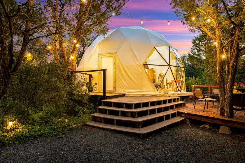Hill Country Glamping Dome w/Hot Tub, Gym, Sauna & Cold Plunge - Image 1
