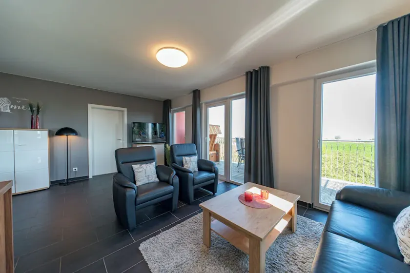Exklusives Ferienapartment mit Meerblick, Balkon, Sauna und Whirlbadewanne - Image 1