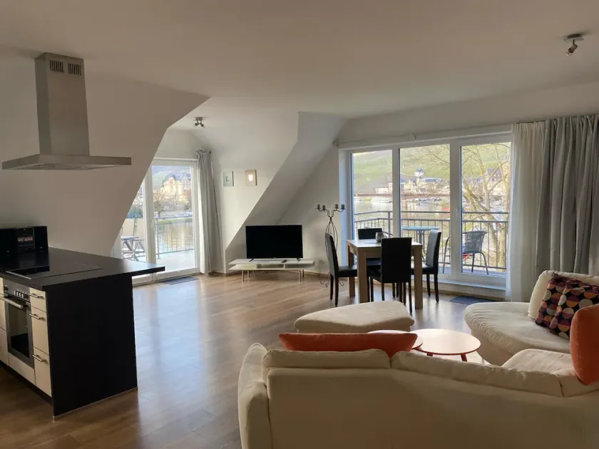 Apartment with fantastic view of river and vineyards - Image 1