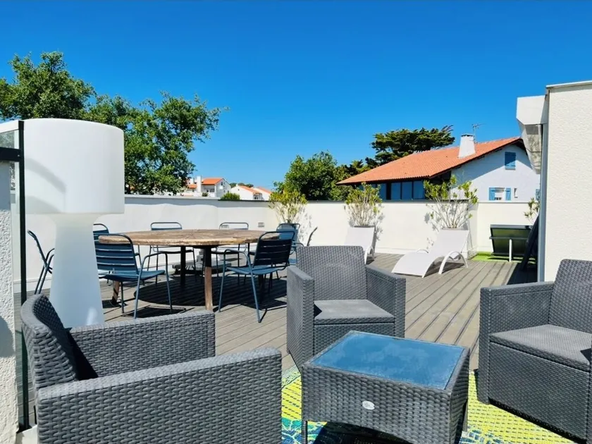 House and Rooftop 80 m2 Sea view, Garden. Beach 100 m, golf course 300 m - Image 1