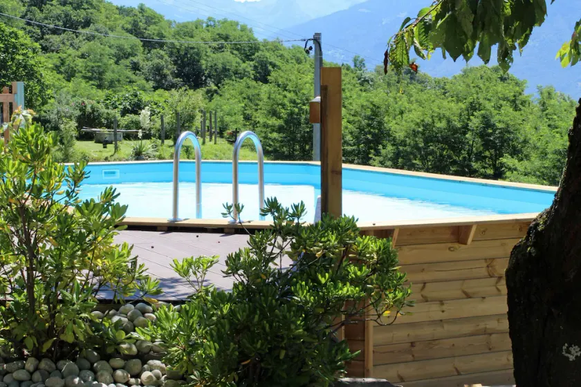 rustico típico con jardín y maravillosa vista del lago de Como y piscina - Image 1