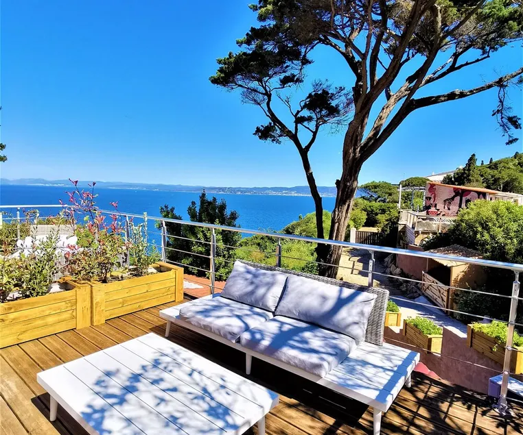 L'Abeste  Studio 20m2  Sea view Terrace 30m2, air conditioned - Image 1