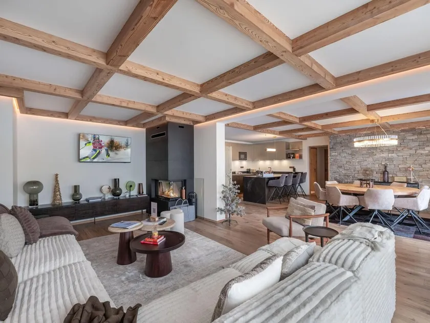 Neues Ski-in/Ski-out-Apartment mit Spa- und Poolzugang in Courchevel 1850 - Image 1