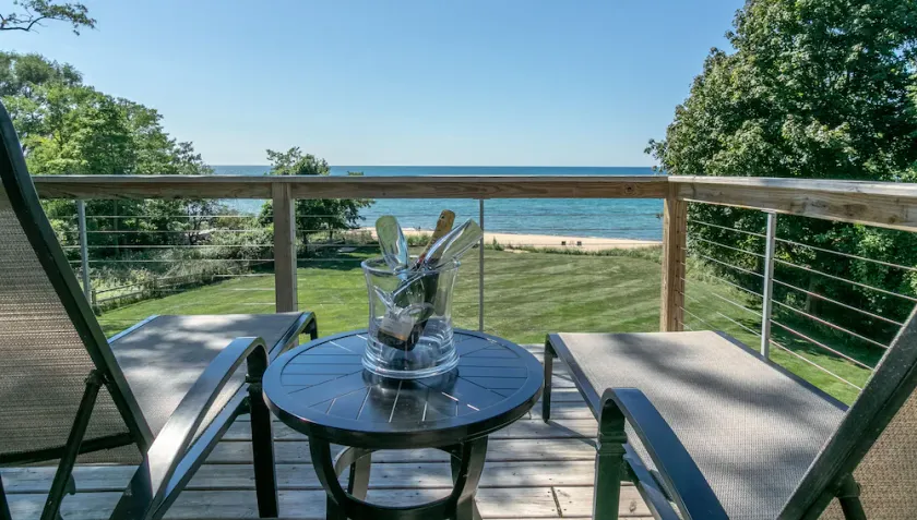 Lake Michigan House with Private Beach, Sleeps 12 - Image 1