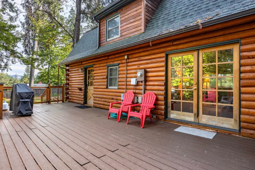 Cabane avec jacuzzi, barbecue et terrasse - Image 1
