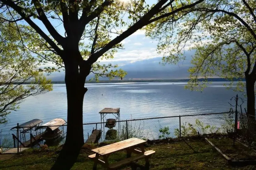 Anthony Beach - Seneca Lakefront Retreat w Covered Dock Lounge Area - Hot Tub & Fire Pit - Pets OK - Image 1