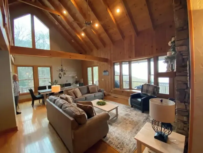 Private 3,100 Sq Ft Wolf Laurel Lodge w/ Epic Views, Skiing & AT Trail Access - Image 1