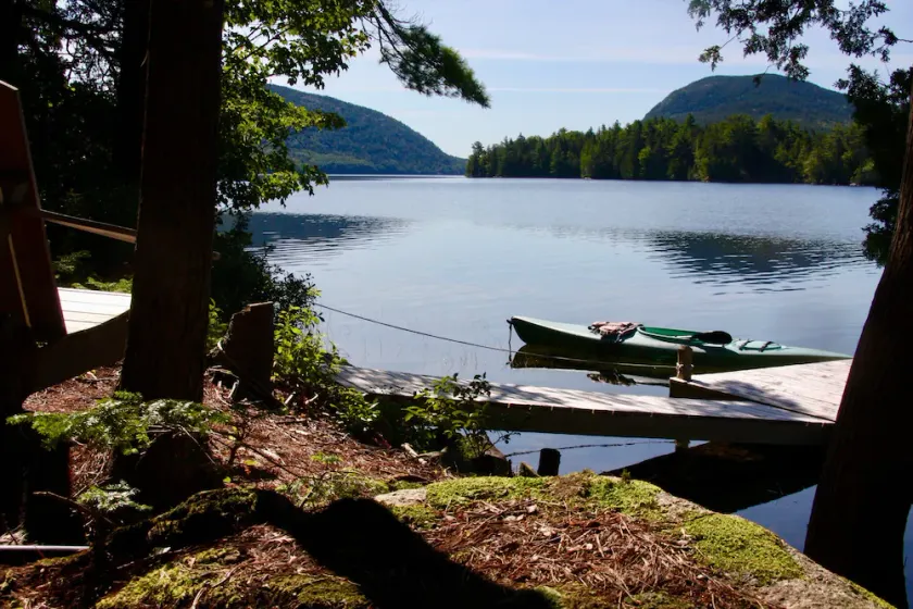 Acadia Long Pond Waterfront 75 ft to Dock Modern Cottage Sleeps 5 - Image 1