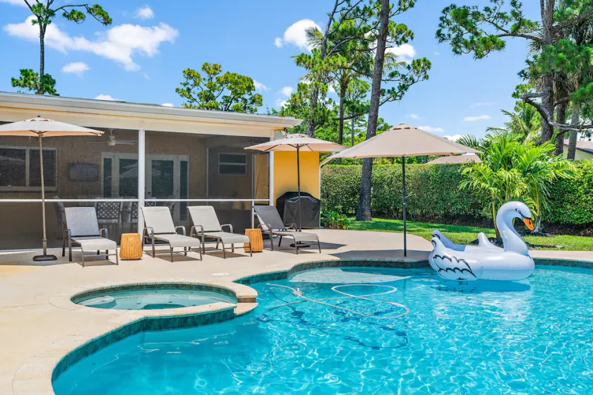 **4/3 Pool Home w/ Private Backyard, 3 mi to Beach! - Image 1