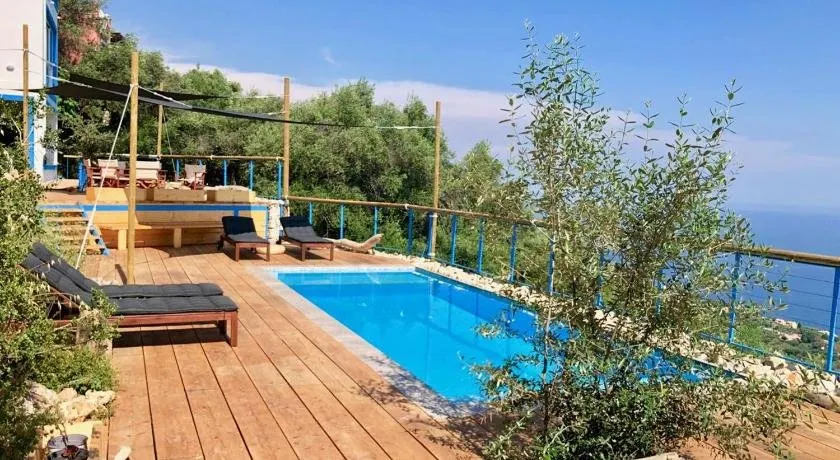 House Teigan of Villa Intaba Breath Taking Sea Views Corfiot Riviera Corfu Island Greece with Pool c - Image 1