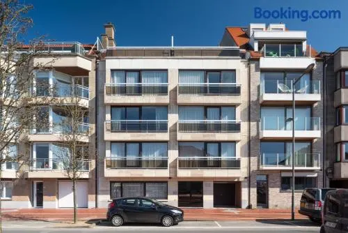 Penthouse with 2 very large terraces south facing overlooking ZEGEMEER, prime location, near the sea - Image 1