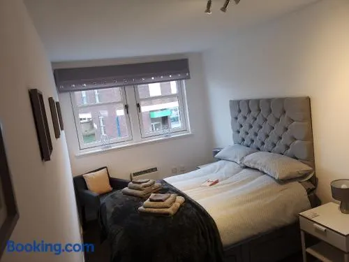 Spacious modern one Bed apartment, town centre with parking - Image 1