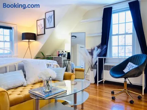 Luxurious Master Bedroom w/ 4K 65” TV, Netflix, Desk for Work & Makeup - Image 1