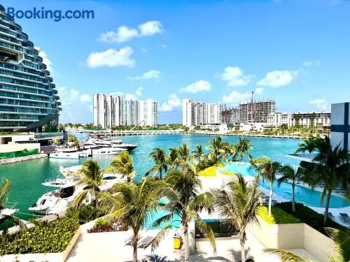 Puerto Cancun Beautiful Boho 2BD - Image 1