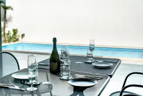 Private villa with a 9m heated pool with lights and terrace [Limited to one group per day] - Image 5