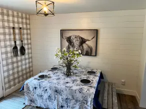King Bed | Private Garage | Full Kitchen | 75in TV - Image 3