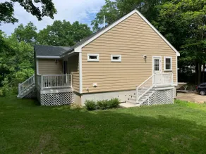 Newly built, private deck with fire pit. - Image 3