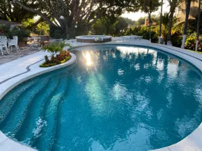 A villa with a swimming pool, jacuzzi, tennis court, and squash - Image 2