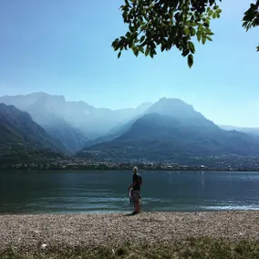 Beach & Grigna Mountain, lake Como - Image 2