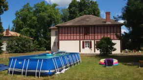 Smuk palæ i Anglo-Landais-stil. Over jorden pool 7x3m - Image 4