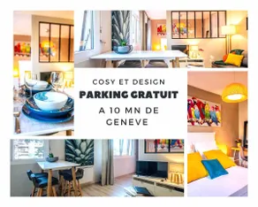 LE CHATELET- Parking Gratuit - Cosy et Design - a 10 mn de Geneve - Image 4