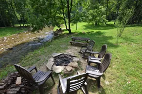 Privat hytte på 11 hektar, 1500ft af Stocked Trout Stream, WIFI, Hot Tub - Image 3