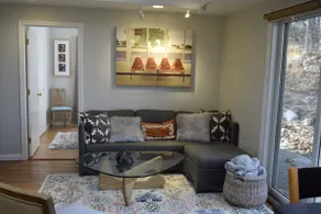Lakeside apartment, patio, hot tub, outside shower - Image 3