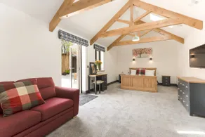 The Old Parlour at Lower Wheatley - hot tub - Image 4