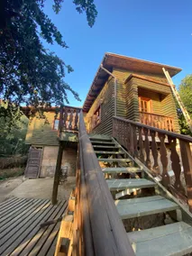 Cabin with beautiful gazebo, garden and swimming pool. - Image 3