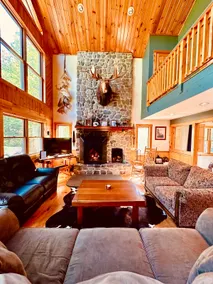 Rangeley, Large Lake House, Big Dock, Snowmobile - Image 3