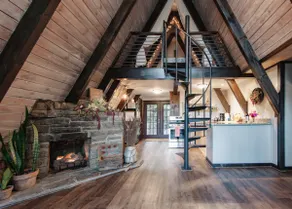 Romantic AFrame Cabin •Firepit • Near Boone Hiking - Image 5