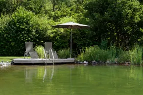 Romantic Wooden Lodge with new large natural pool - Image 4