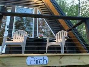 Cozy A-Frame w/ Fire Pit in Maine Woods • Birch - Image 4